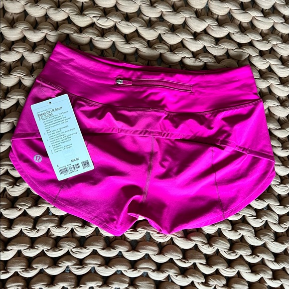 Lululemon Speed Up LR 2.5” short Ripened Raspberry - Picture 3 of 11